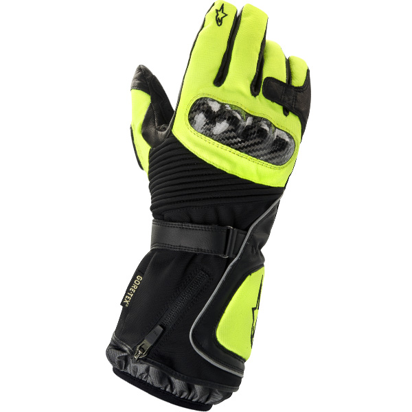 Guanti moto Alpinestars Jet Road Gore-Tex Nero Giallo Fluo
