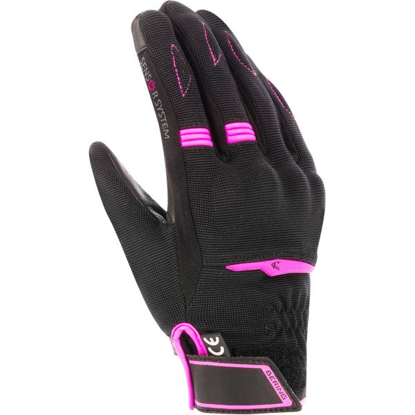 Guanti moto Bering Lady Fletcher Evo Black Fuchsia Guanti moto Bering Lady Fletcher Evo Black Fuchsia