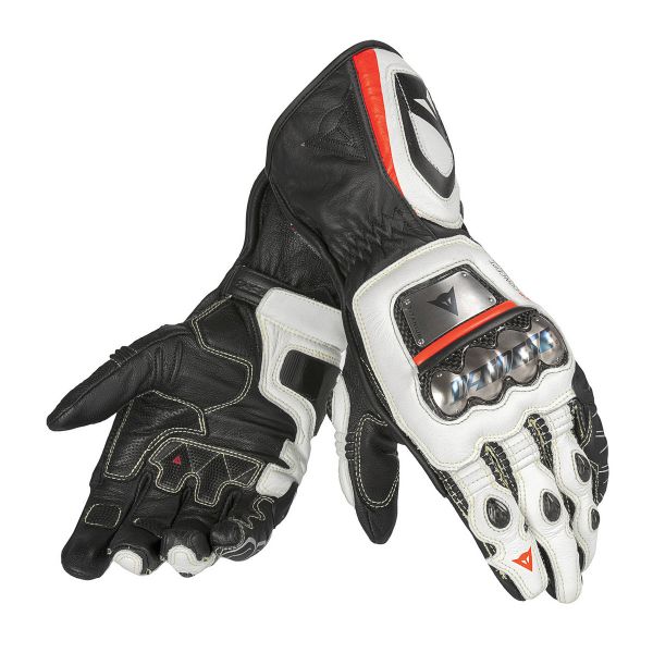 Guanti moto Dainese Full Metal 6 Black White Lava Red Guanti moto Dainese Full Metal 6 Black White Lava Red