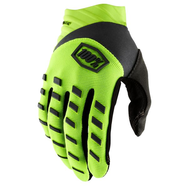 Guanti moto 100% Airmatic Neon Yellow Black