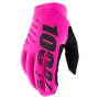 Guanti moto 100% Brisker Neon Pink
