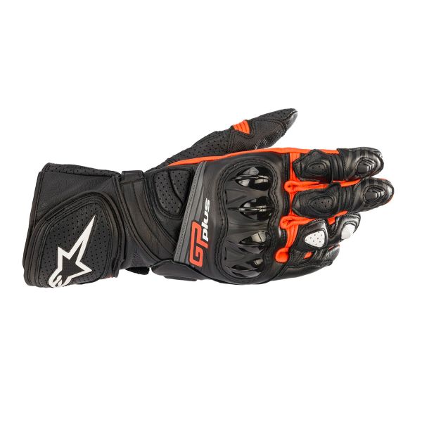 Guanti moto Alpinestars GP Plus R V2 Glove Black Fluo Red