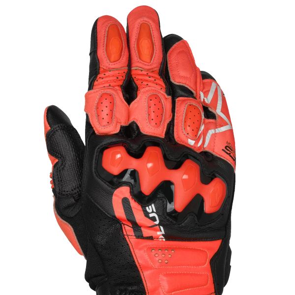 Alpinestars GP Plus R V3 Pelle Rosso brillante Rosso fluo Nero