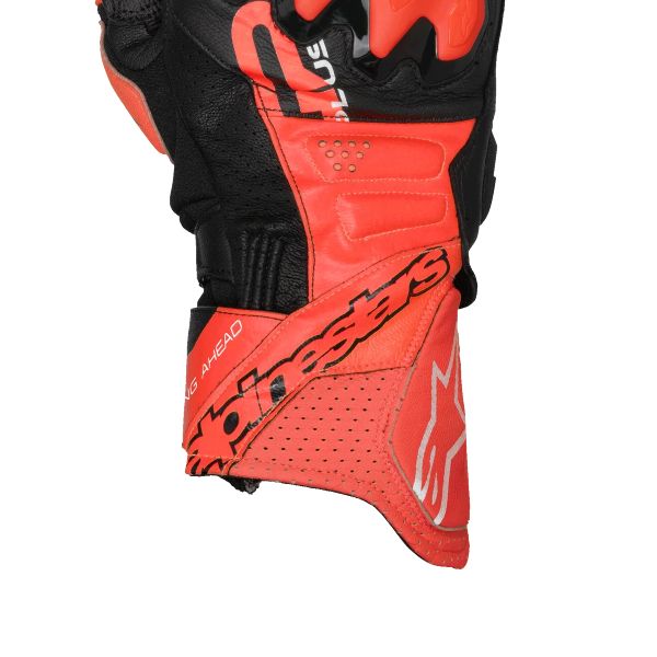 Alpinestars GP Plus R V3 Pelle Rosso brillante Rosso fluo Nero