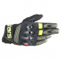 Guanti moto Alpinestars Halo Foresta Nero Giallo Fluo