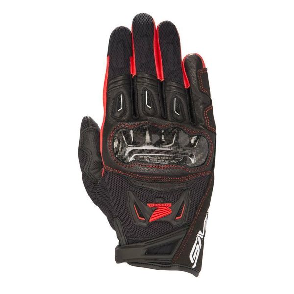 Guanti moto Alpinestars Honda SMX-2 Air Carbon V2 Black Red Guanti moto Alpinestars Honda SMX-2 Air Carbon V2 Black Red