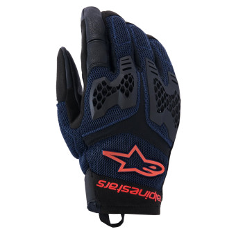 Guanti moto Alpinestars Manti Air Deep Blue Red Fluo Asphalt