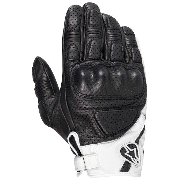 Guanti moto Alpinestars Mustang Nero Bianco