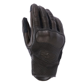 Guanti moto Alpinestars Mustang V3 Leather Dark Brown Black