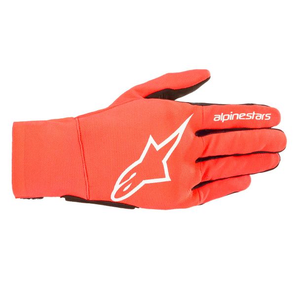 Guanti moto Alpinestars Reef Rosso Fluo Bianco Nero Bambino Guanti moto Alpinestars Reef Rosso Fluo Bianco Nero Bambino
