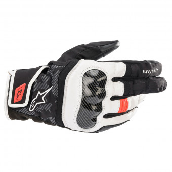 Guanti moto Alpinestars Smx Z Drystar Black White Red Fluo