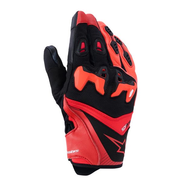 Guanti moto Alpinestars SP-R Pro Bright Red Red Fluo Black
