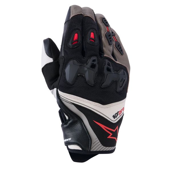 Guanti moto Alpinestars SP-R Pro Walnut Mastic Black