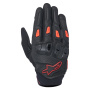 Guanti moto Alpinestars SP X 7 Nero Rosso Scuro Fluo