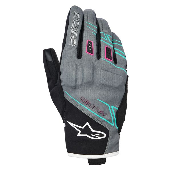 Guanti moto Alpinestars Stella Moblast WP Fur Gray Black Pink Fluo