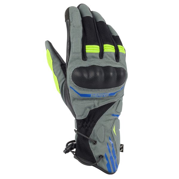 Guanti moto Bering Bakundu Grey Black Blue Glove Guanti moto Bering Bakundu Grey Black Blue Glove