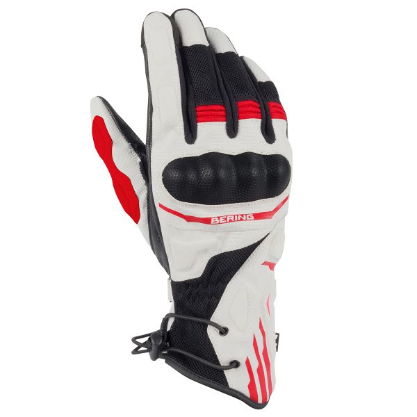 Guanti moto Bering Bakundu Grey Black Red Glove