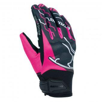 Guanti moto Bering Lady Walshe Black Fuchsia