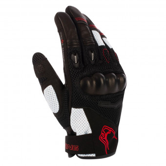 Guanti moto Bering Planet Black White Red