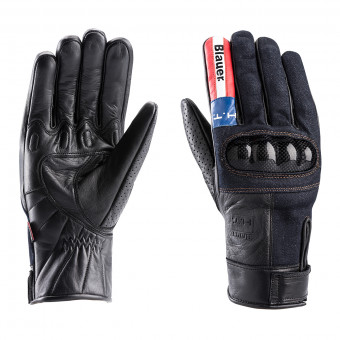 Guanti moto Blauer Combo Carbon Denim USA