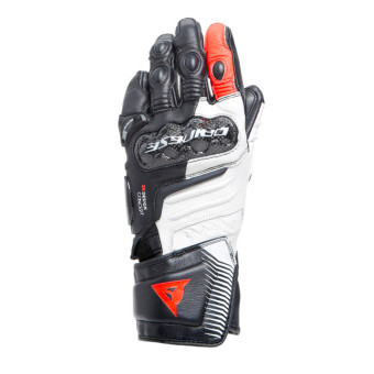 Guanti moto Dainese Carbon 4 Long Lady Black White Fluo Red Guanti moto Dainese Carbon 4 Long Lady Black White Fluo Red