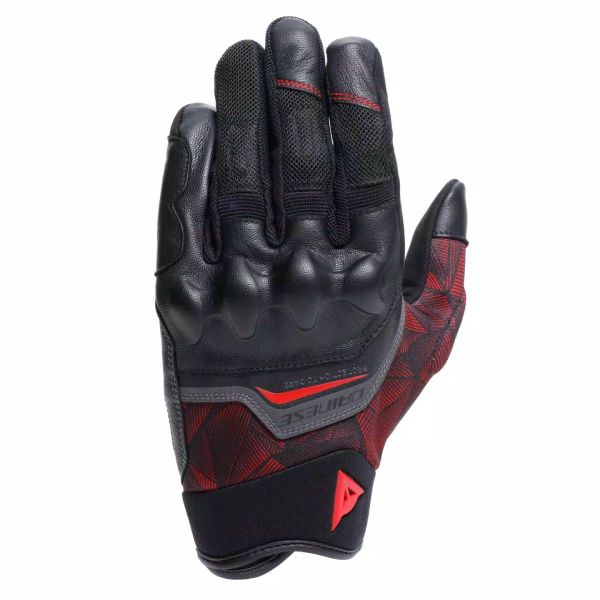 Guanti moto Dainese Ermex Nero Rosso-Lava