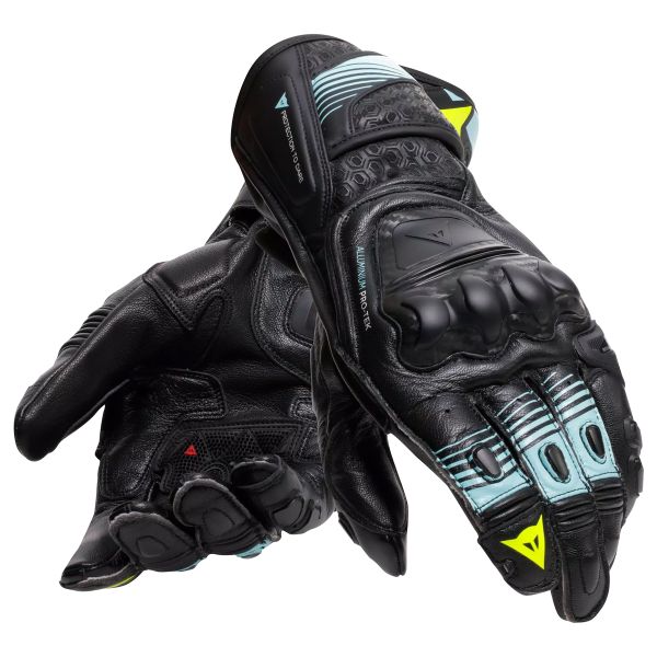 Guanti moto Dainese Fiero Metal Black Water Yellow Fluo
