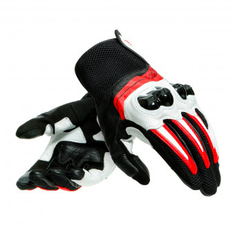 Guanti moto Dainese Mig 3 Black White Lava Red