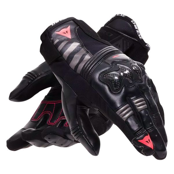 Dainese Reacto Carbon Short Donna Nero Rosa Fluo