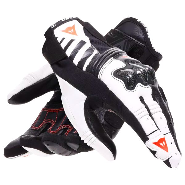 Dainese Reacto Carbon Short Donna Nero Bianco Rosso Fluo