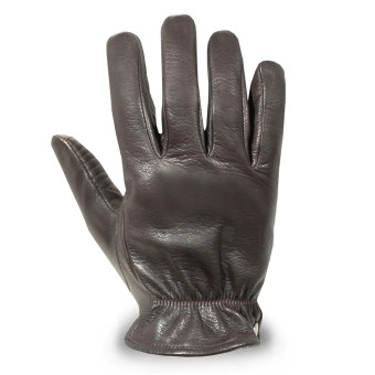 Guanti moto Dmd Scudo in pelle marrone scuro