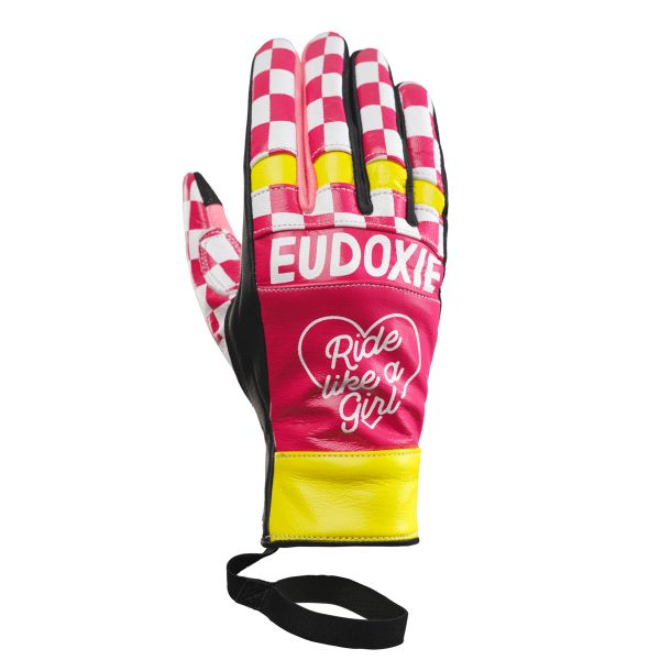 Guanti moto EUDOXIE G-Gold Pink