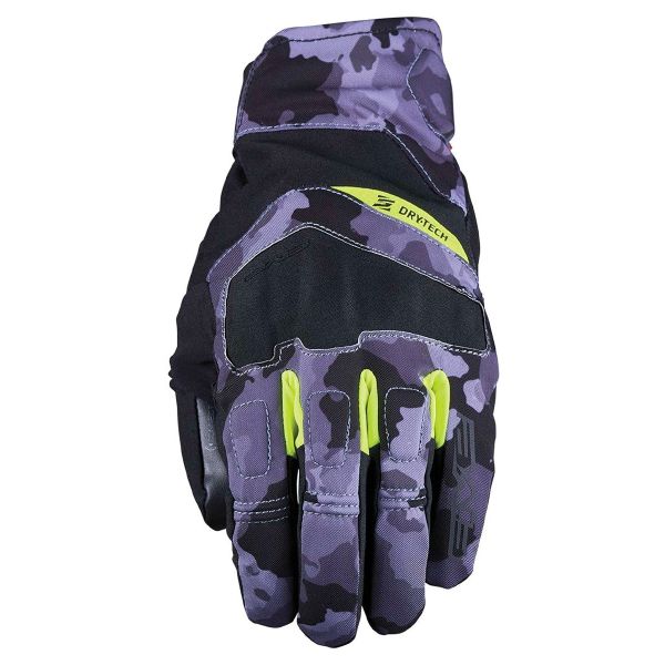 Guanti moto Five Boxer Evo WP Camo Grigio Fluo