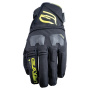Guanti moto Five E-WP nero giallo fluo