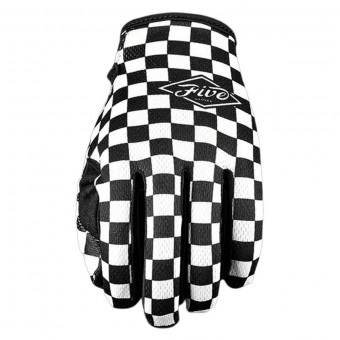 Guanti moto Five MXF4 Flat Track Black White