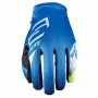 Guanti Cross Five MXF4 Scrub Blue Fluo Yellow