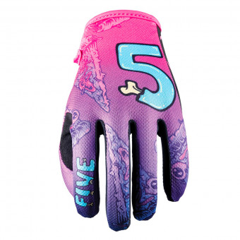 Guanti moto Five MXF4 Slice Neon Purple