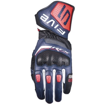 Guanti moto Five RFX Sport Evo Storm Blu fluo Rosso bianco