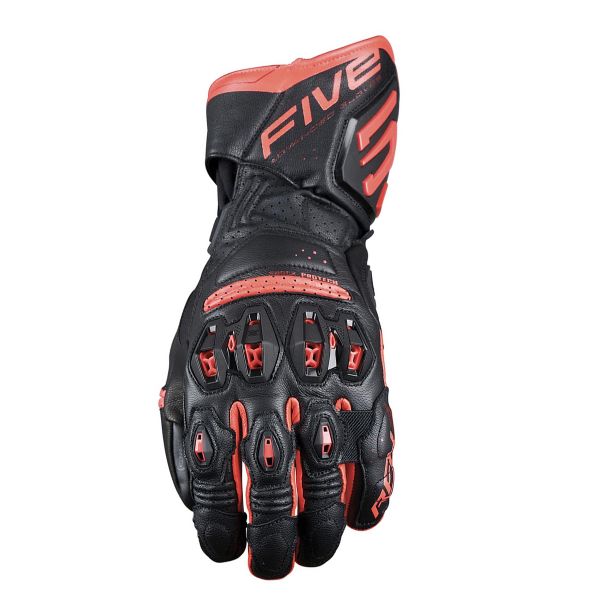 Guanti moto Five RFX3 Evo Black Fluo Red Guanti moto Five RFX3 Evo Black Fluo Red