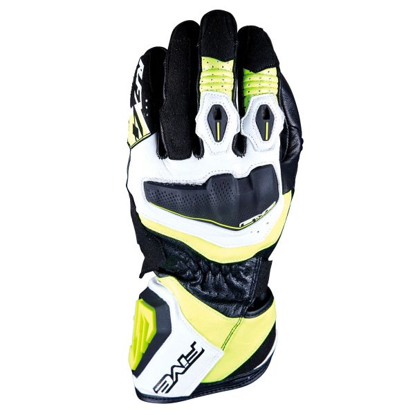 Guanti moto Five RFX4 Evo White Fluo Yellow