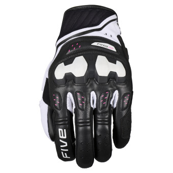 Guanti moto Five RS2 Evo 2 Donna Nero Bianco Rosa
