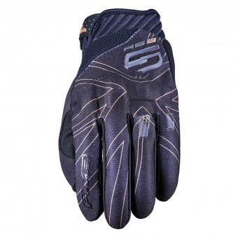 Guanti moto Five RS3 Evo Union Jack Black Gold Guanti moto Five RS3 Evo Union Jack Black Gold