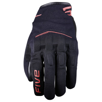 Guanti moto Five RS4 Evo nero rosso fluo