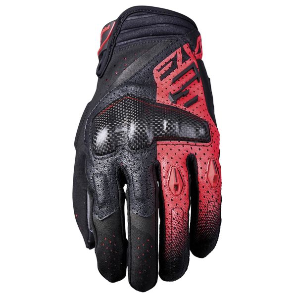 Guanti moto Five RSC Evo Black Fluo Red Guanti moto Five RSC Evo Black Fluo Red