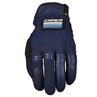 Guanti moto Five Scrambler Navy Nero Guanti moto Five Scrambler Navy Nero