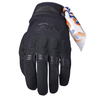 Guanti moto Five Scrambler Donna Nero