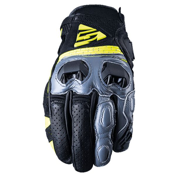 Guanti moto Five SF2 21 Grey Fluo Yellow Guanti moto Five SF2 21 Grey Fluo Yellow