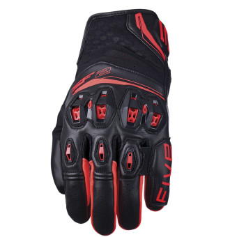 Guanti moto Five SF2 Evo nero rosso fluo