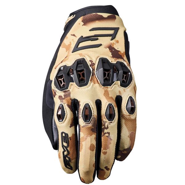 Guanti moto Five Stunt Evo 2 Camo Sand
