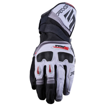 Guanti moto Five TFX2 WP Grigio Grigio Rosso